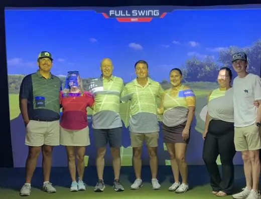 Golf simulator bay at The Back Nine Golf | Birmingham, AL in Birmingham