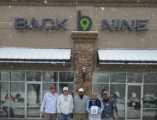 Golf simulator bay at The Back Nine Golf | Dacula, GA in Dacula