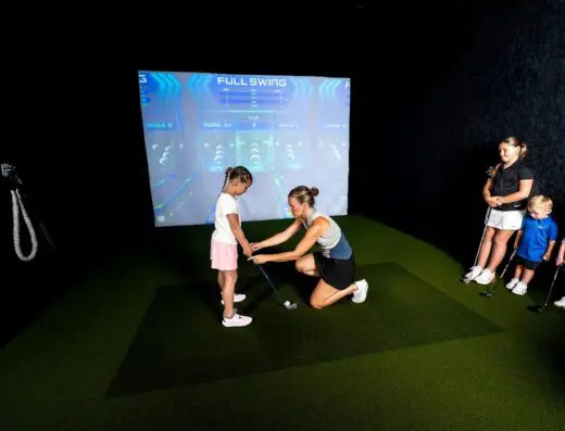 Golf simulator bay at The Back Nine Golf | Shenandoah, TX in Shenandoah