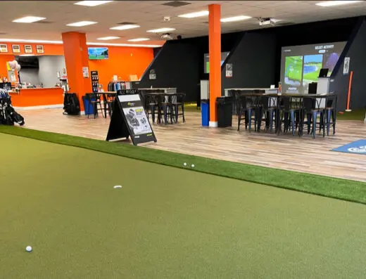 Inside ALL iN GOLF - indoor golf in Cincinnati, OH