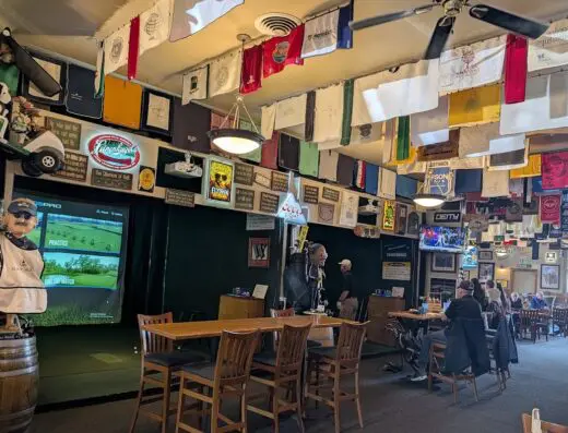 Bar interior at CaddyShack in Coeur d'Alene, ID