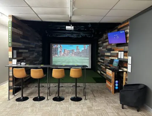 Inside Fore Factory - indoor golf in Clarion, PA