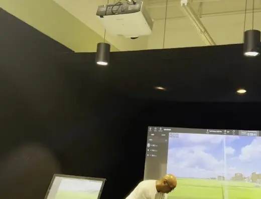 Inside Golf Galaxy Louisville - indoor golf simulator venue