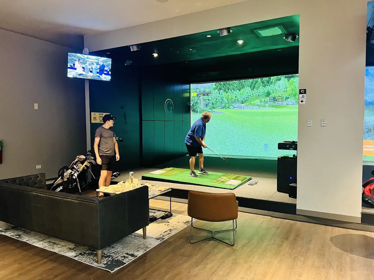 GOLFZON Social simulator bays and bar in Oak Brook, Illinois