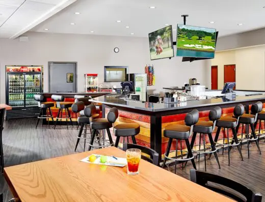 Inside Lacoma Golf Club - indoor golf in East Dubuque, IL