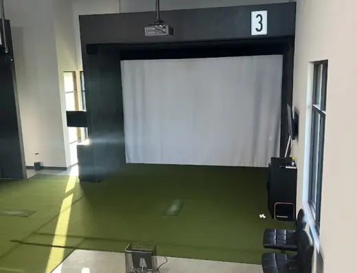 Inside Midtown Golf Club - indoor golf in College Station, TX
