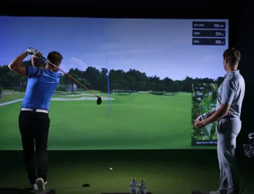 Inside Phoenix Golf Lounge - indoor golf in Kerrville, TX