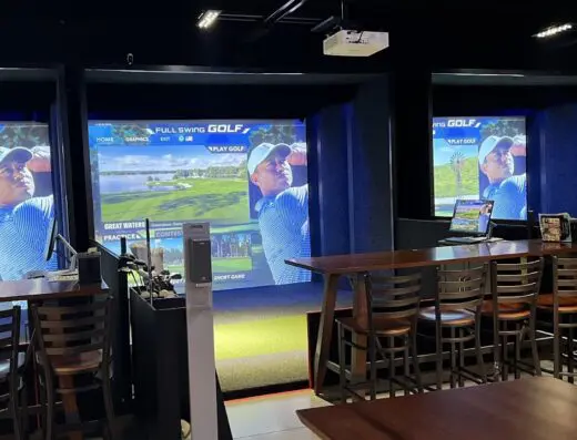 Inside Tap-In: Putts & Brews - indoor golf in Clemson, SC