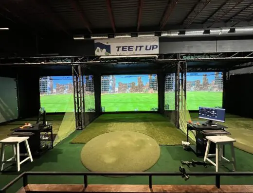 Inside Tee It Up Canton - indoor golf in North Canton, OH