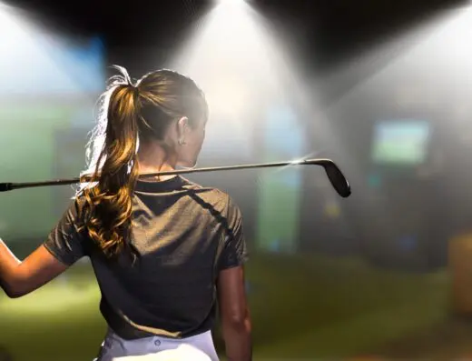 Inside The Back Nine Golf Aiken, SC - indoor golf simulator venue