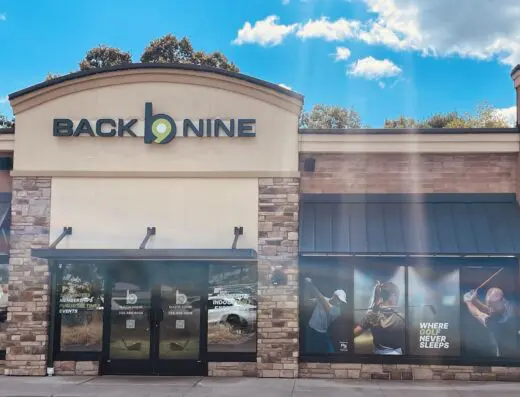 Inside The Back Nine Golf Canton, OH - indoor golf simulator venue
