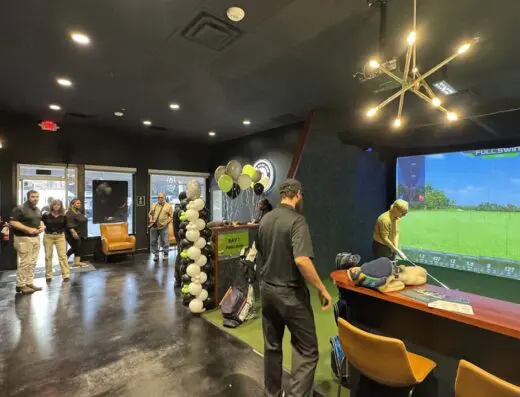 Inside The Back Nine Golf Chapel Hill, NC - indoor golf simulator venue