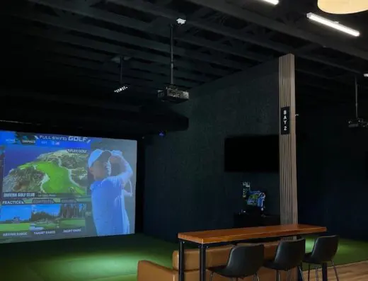 Inside The Back Nine Golf Sioux Falls, SD - indoor golf simulator venue