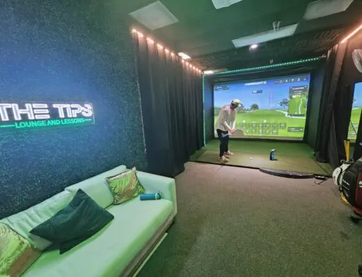 Inside The TIPS, Lounge and Lessons - indoor golf in Granite Bay, CA