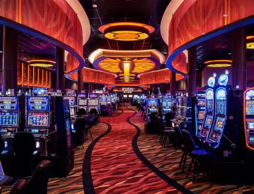 Inside Prairie Band Casino & Resort - indoor golf in Mayetta, KS