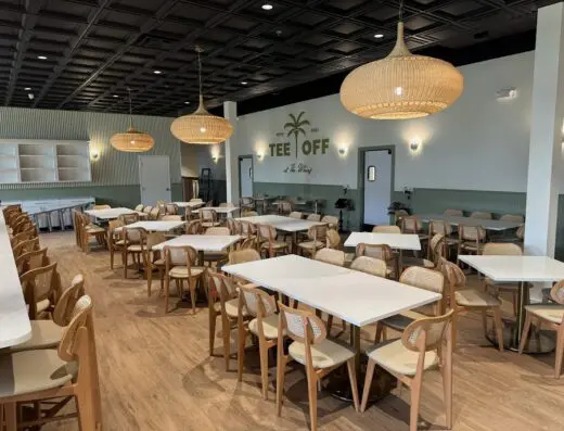Topgolf Swing Suite at Tee Off at The Wharf