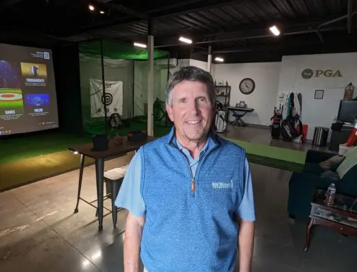 Inside Vista Golf Center powered by Trackman - indoor golf in Galveston, TX