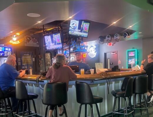 Bar and lounge at The Tee Box in Ellwood City, PA