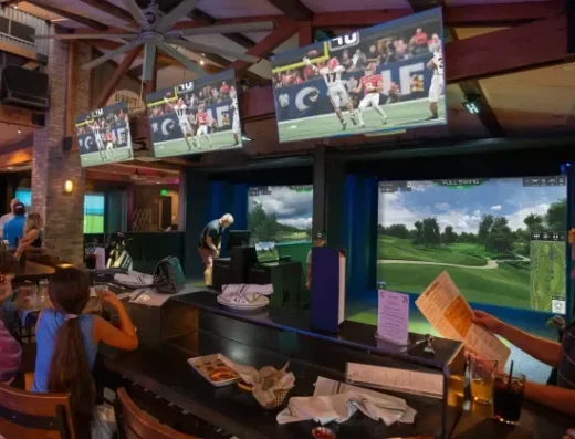 Topgolf Swing Suite at Wing City Sports Bar and Grill